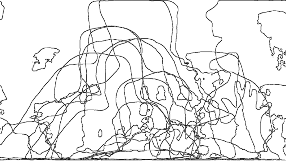 overlapping line drawings of people. there are so many that the core subject has become indistinct.